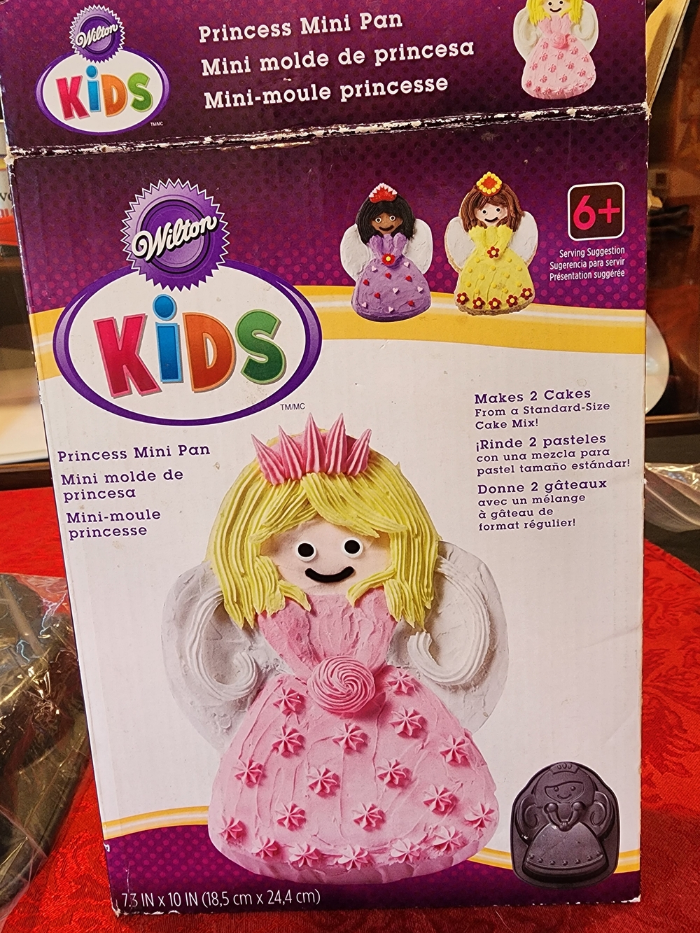 Wilton Kids Princess Mini Cake Pan New In Box W/Manual
